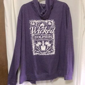 Wicked dolphin rum distillery hoodie